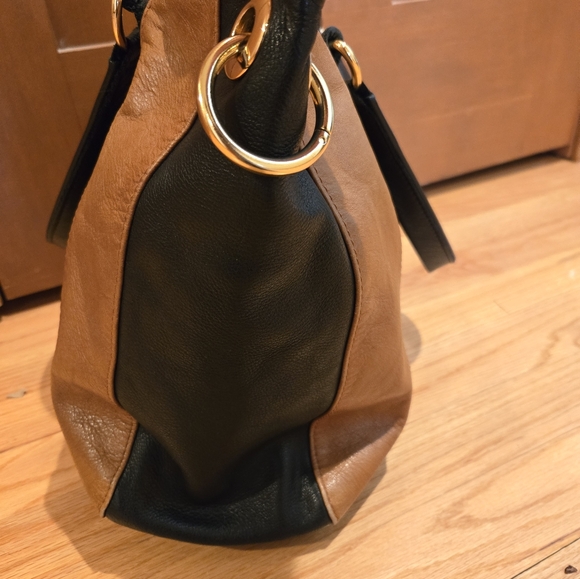 Hammitt Daniel Cognac/Black Leather Medium Handbag - Picture 10 of 16